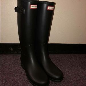 Hunter Original Refined Rain Boots Matte Black